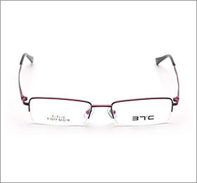 37℃眼镜架7217 C5外咖内银